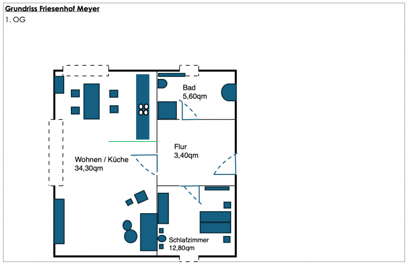 Grundriss Ferienwohnung